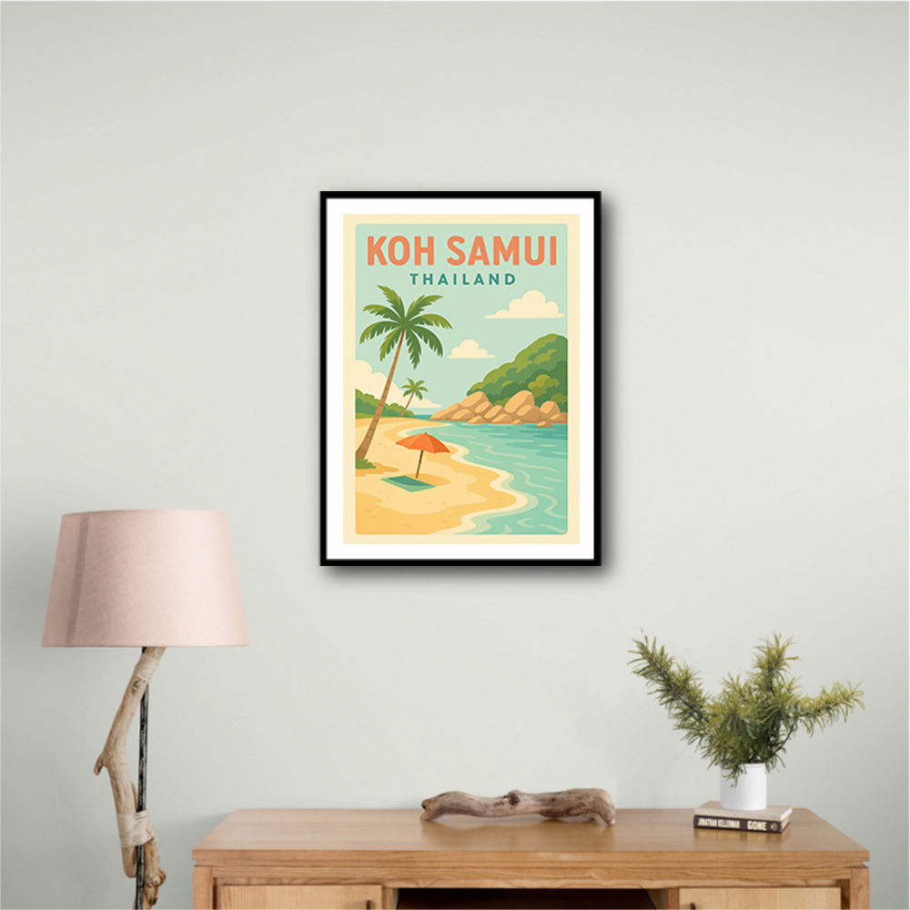 Koh Samui Thailand Travel Poster 1 Wall Art Koh Samui Thailand Travel Poster 1 Wall Art
