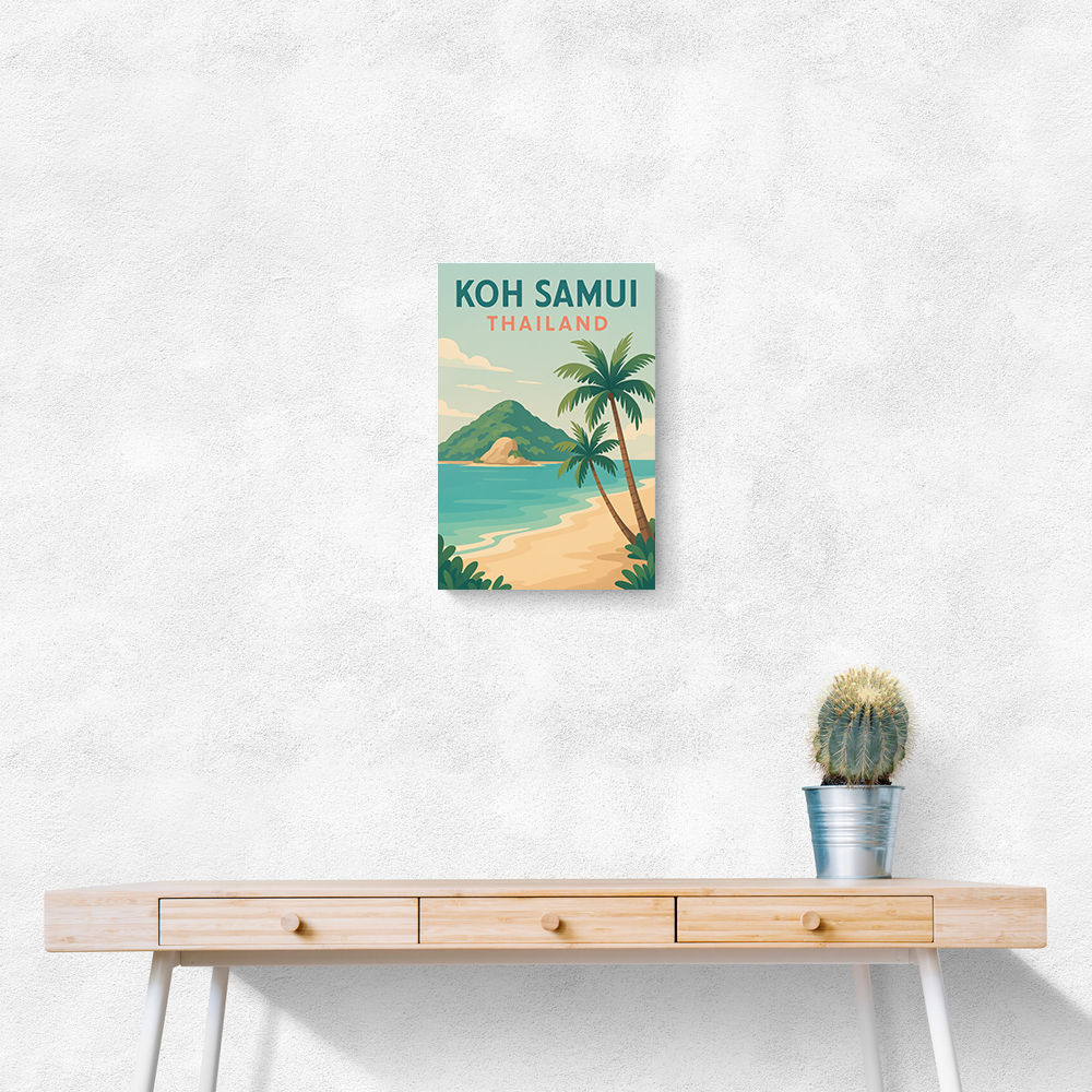 Koh Samui Thailand Travel Poster Wall Art Koh Samui Thailand Travel Poster Wall Art