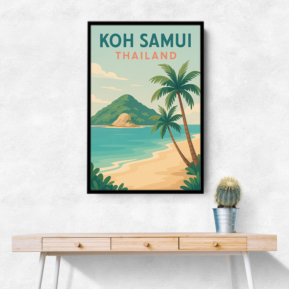 Koh Samui Thailand Travel Poster Wall Art Koh Samui Thailand Travel Poster Wall Art