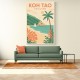 Koh Tao Thailand Travel Poster Wall Art Koh Tao Thailand Travel Poster Wall Art