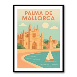Mallorca Travel Poster Wall Art