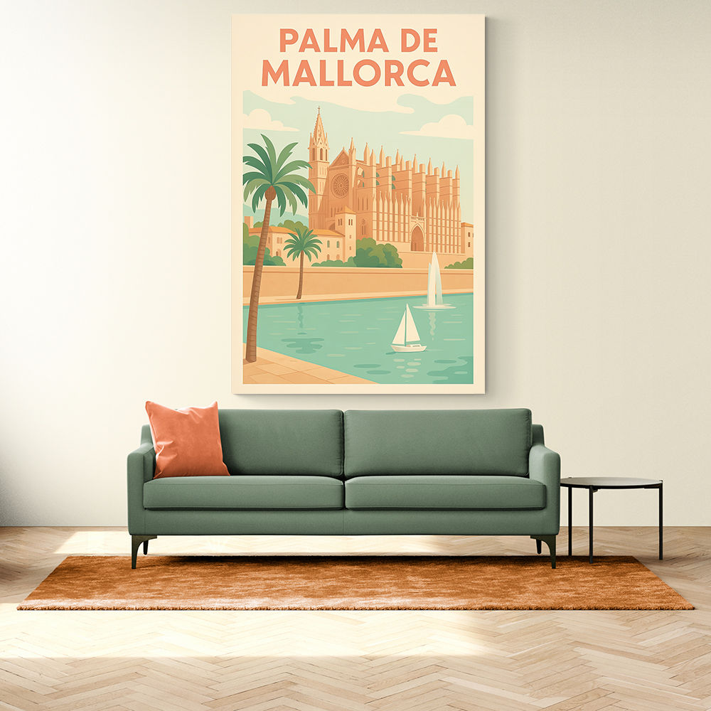 Mallorca Travel Poster Wall Art Mallorca Travel Poster Wall Art