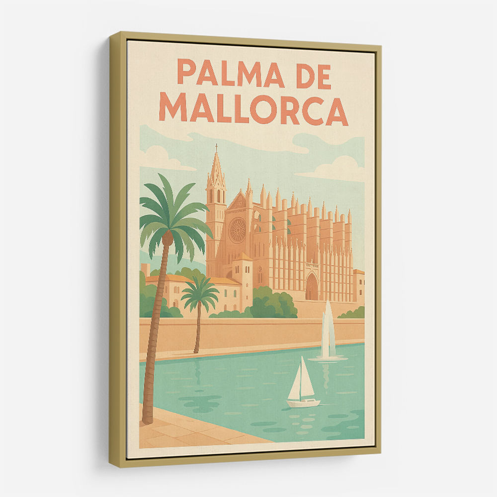 Mallorca Travel Poster Wall Art Mallorca Travel Poster Wall Art