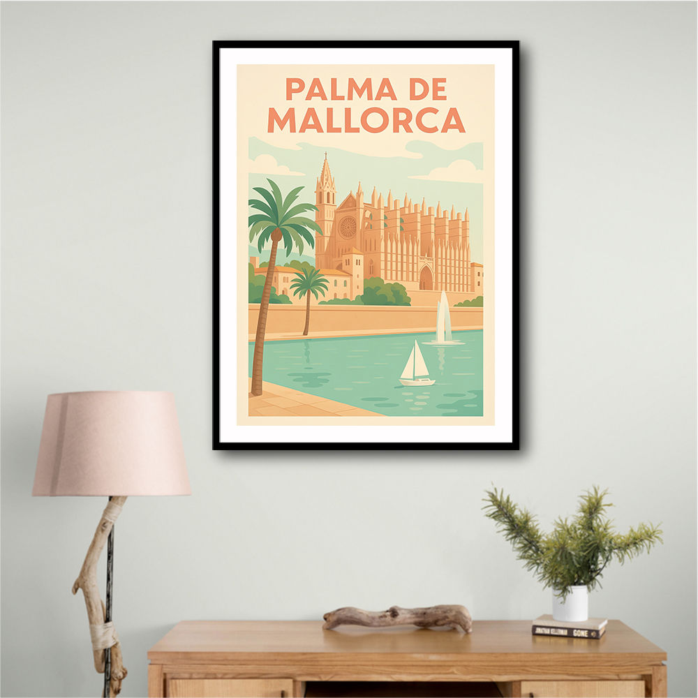 Mallorca Travel Poster Wall Art Mallorca Travel Poster Wall Art