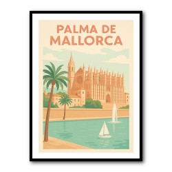 Mallorca Travel Poster  Wall Art