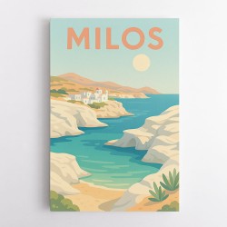 Milos Travel Poster  Wall Art