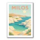 Milos Travel Poster Wall Art Milos Travel Poster Wall Art