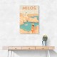 Milos Travel Poster Wall Art Milos Travel Poster Wall Art