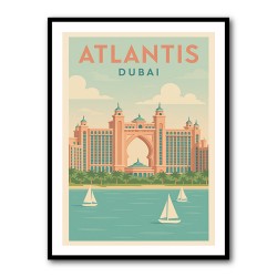Modern Atlantis Dubai Poster Wall Art