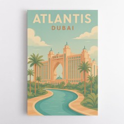 Modern Atlantis Dubai Poster  Wall Art