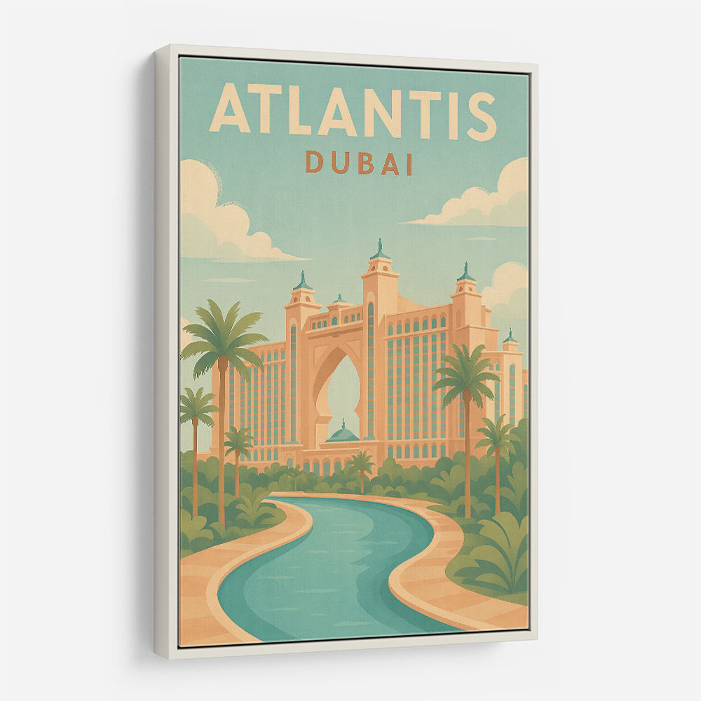 Modern Atlantis Dubai Poster Wall Art Modern Atlantis Dubai Poster Wall Art