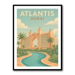 Modern Atlantis Dubai Poster  Wall Art