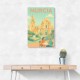Modern Málaga Travel Poster Wall Art Modern Málaga Travel Poster Wall Art