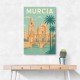 Modern Málaga Travel Poster Wall Art Modern Málaga Travel Poster Wall Art