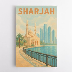 Sharjah Travel Poster 1 Wall Art