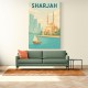 Sharjah Travel Poster Wall Art Sharjah Travel Poster Wall Art