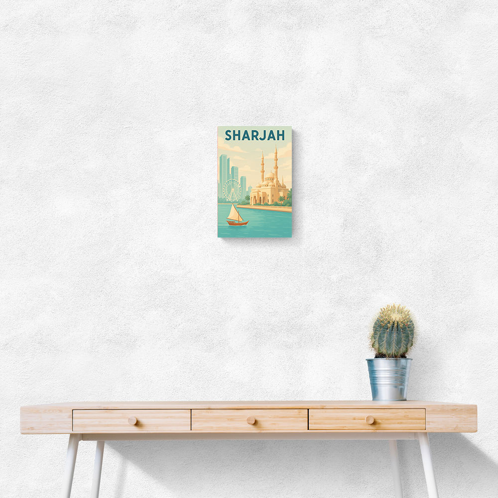 Sharjah Travel Poster Wall Art Sharjah Travel Poster Wall Art