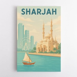 Sharjah Travel Poster  Wall Art