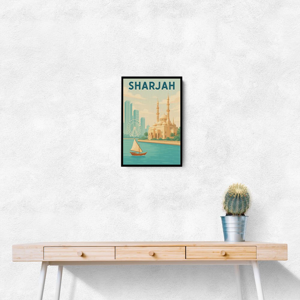Sharjah Travel Poster Wall Art Sharjah Travel Poster Wall Art