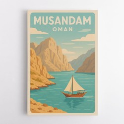 Musandam Travel Poster Wall Art