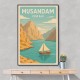 Musandam Travel Poster Wall Art Musandam Travel Poster Wall Art