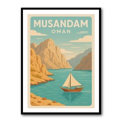 Musandam Travel Poster Wall Art