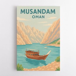 Musandam Travel Poster  Wall Art