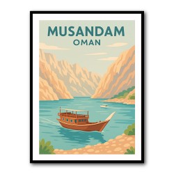 Musandam Travel Poster  Wall Art