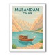 Musandam Travel Poster Wall Art Musandam Travel Poster Wall Art