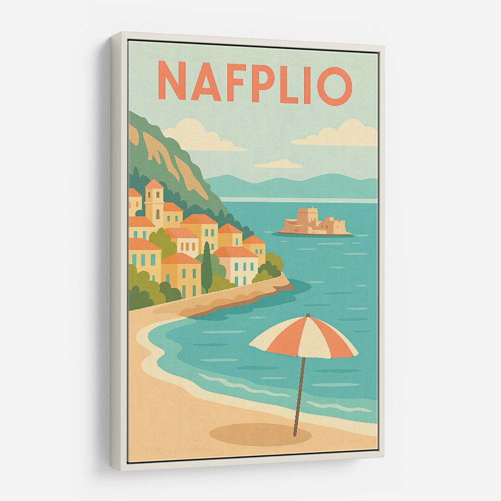 Nafplio Travel Poster Wall Art Nafplio Travel Poster Wall Art