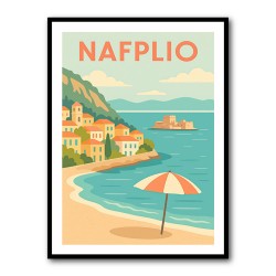 Nafplio Travel Poster  Wall Art