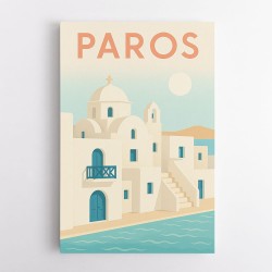 Paros Travel Poster Wall Art
