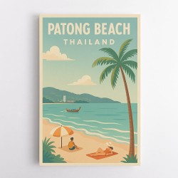 Patong Beach Thailand Travel Poster 1 Wall Art
