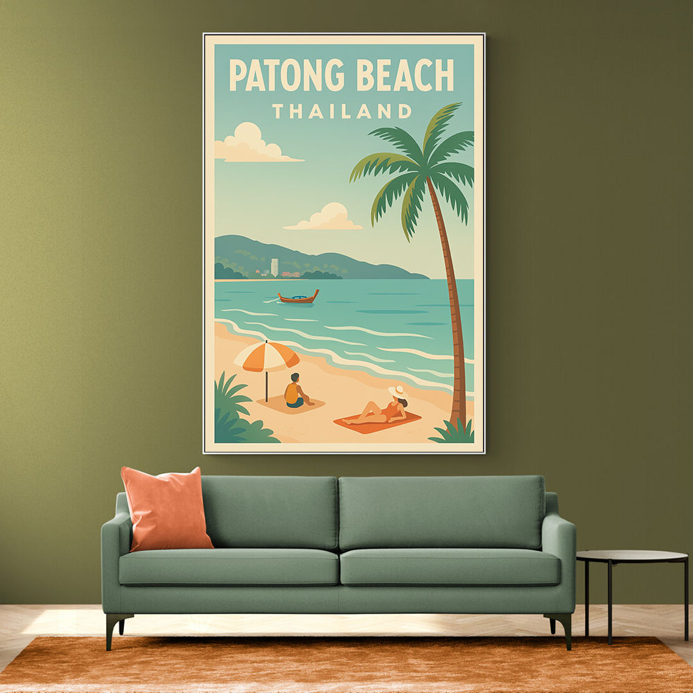 Patong Beach Thailand Travel Poster 1 Wall Art Patong Beach Thailand Travel Poster 1 Wall Art