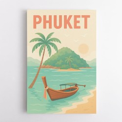 Phuket Travel Poster 1 Wall Art