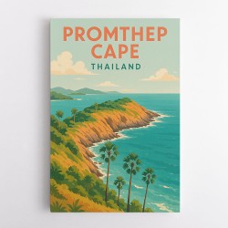 Promthep Cape Thailand Travel Poster 1 Wall Art