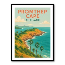 Promthep Cape Thailand Travel Poster 1 Wall Art