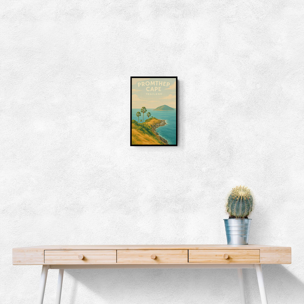 Promthep Cape Thailand Travel Poster Wall Art Promthep Cape Thailand Travel Poster Wall Art
