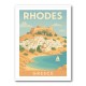 Rhodes Travel Poster 1 Wall Art Rhodes Travel Poster 1 Wall Art
