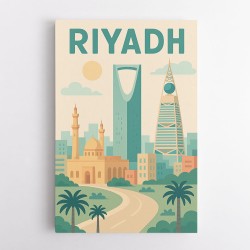 Riyadh Travel Poster Wall Art