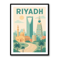 Riyadh Travel Poster Wall Art