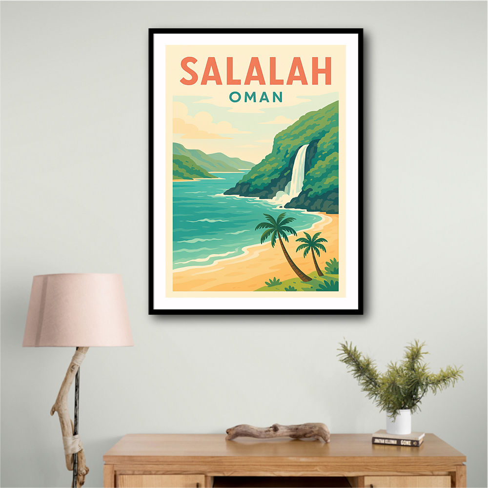 Salalah Travel Poster Wall Art Salalah Travel Poster Wall Art