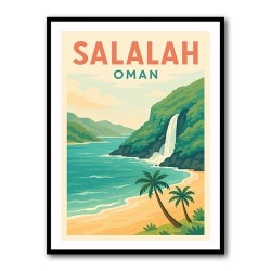 Salalah Travel Poster Wall Art