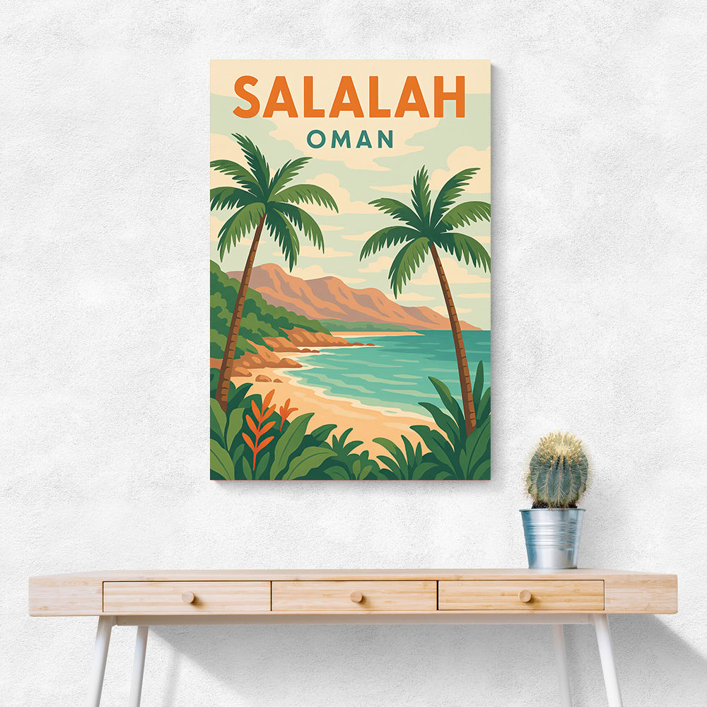 Salalah Travel Poster 1 Wall Art Salalah Travel Poster 1 Wall Art