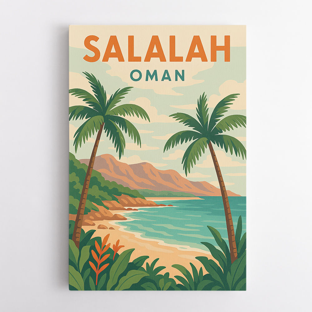 Salalah Travel Poster 1 Wall Art Salalah Travel Poster 1 Wall Art