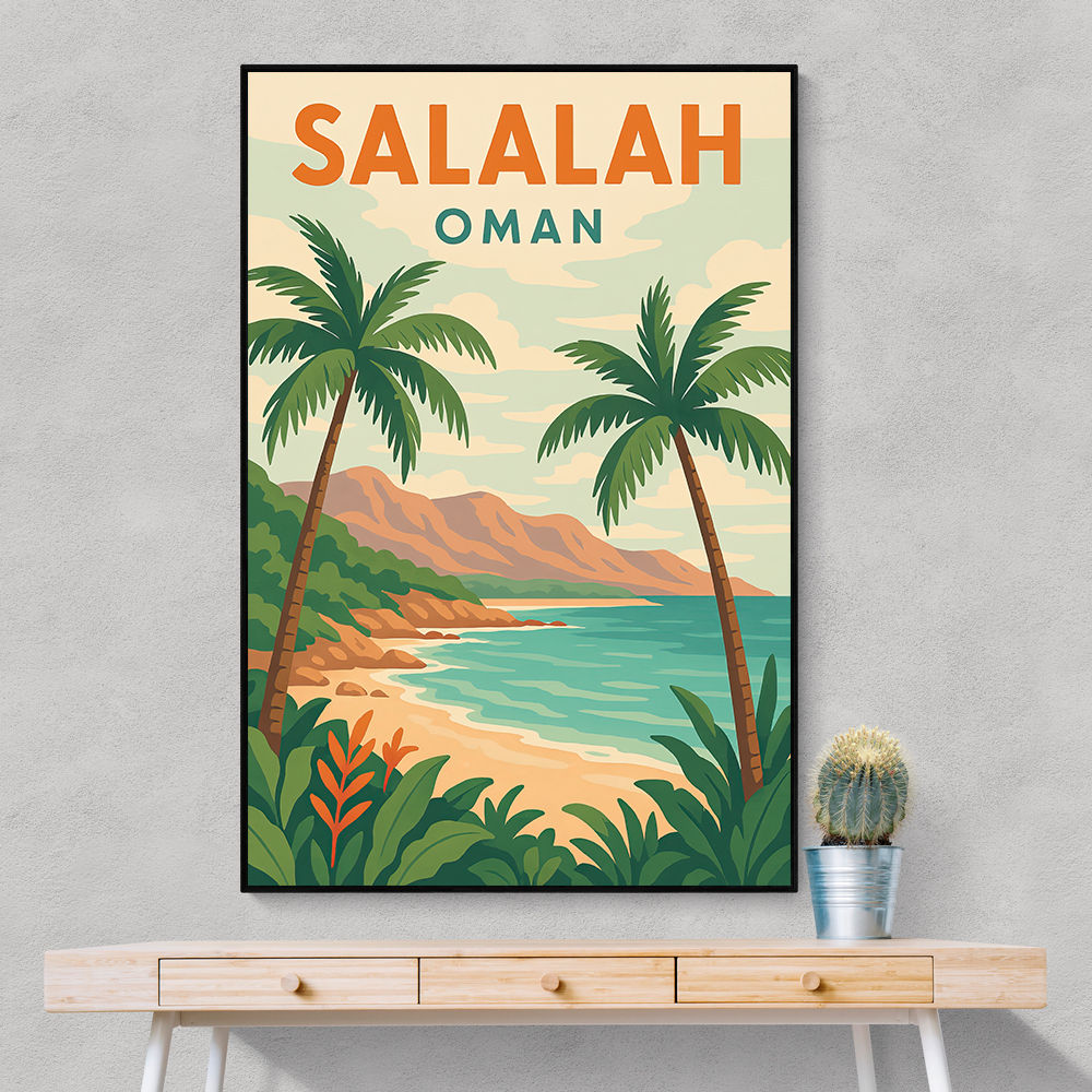 Salalah Travel Poster 1 Wall Art Salalah Travel Poster 1 Wall Art