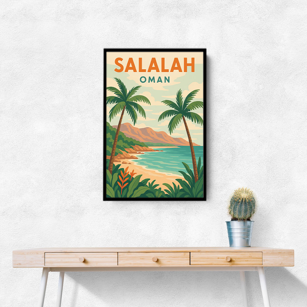 Salalah Travel Poster 1 Wall Art Salalah Travel Poster 1 Wall Art