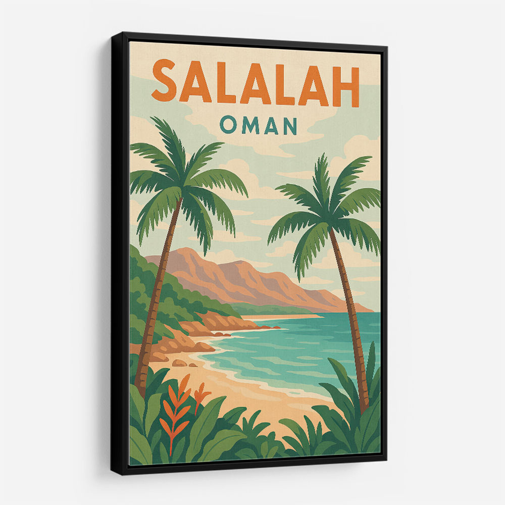 Salalah Travel Poster 1 Wall Art Salalah Travel Poster 1 Wall Art