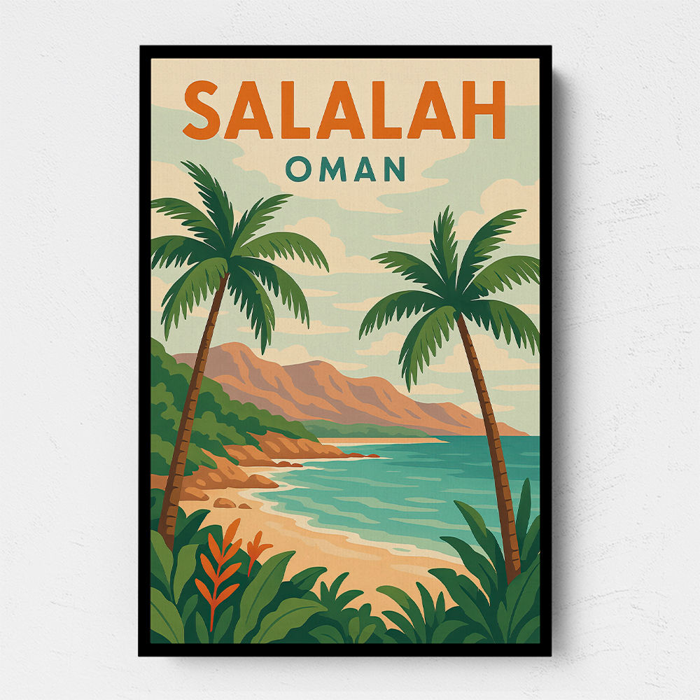 Salalah Travel Poster 1 Wall Art Salalah Travel Poster 1 Wall Art