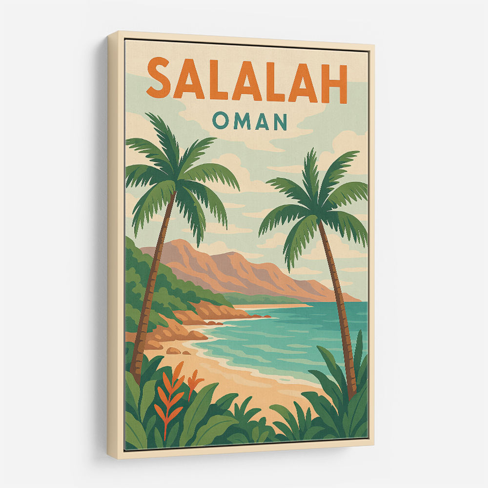 Salalah Travel Poster 1 Wall Art Salalah Travel Poster 1 Wall Art